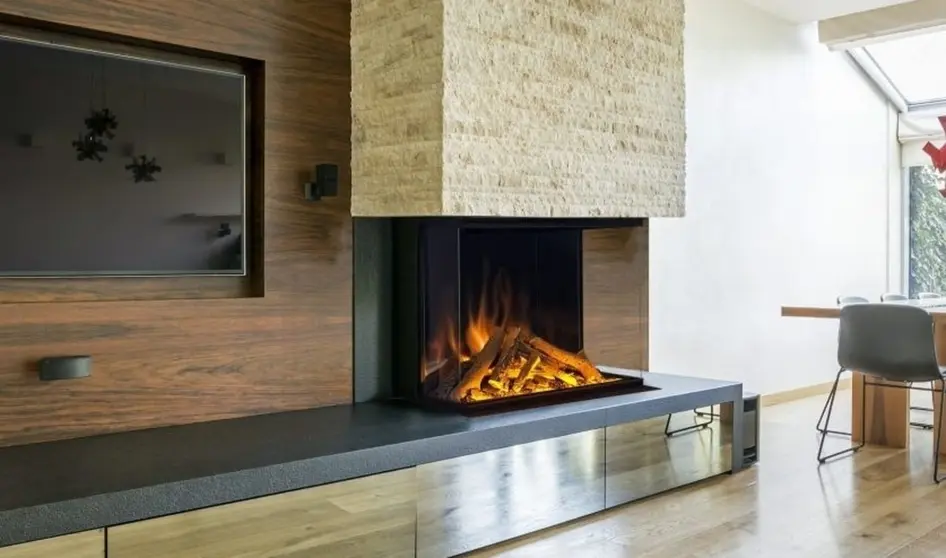 5 chimeneas eléctricas empotrables de  para decorar tu salón